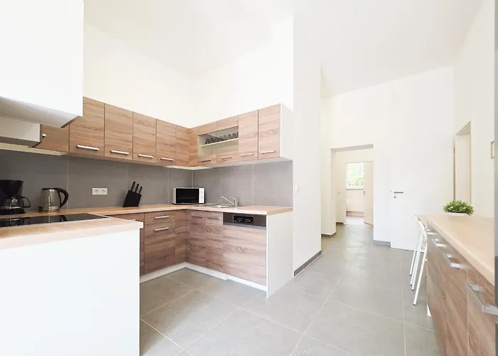 Tolstov - 3 - Kitchen - Dining - Terrace - 25 Min To Messe Dus Lejlighed